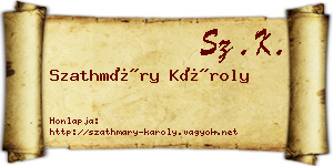 Szathmáry Károly névjegykártya
